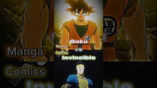 Goku vs Invincible edit vs debate dragonball invincible [upl. by Cheslie385]