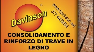 Consolidameto e rinforzo di trave in legno lesionata [upl. by Allistir]