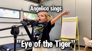 3YearOld Angelica Nero Sings  “Eye of the Tigerquot  Popular Song by Survivor [upl. by Hewitt]