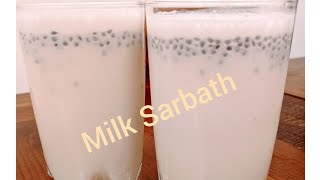 Milk sarbath recipe  nannari milk sarbathiftar special malayalam recipepathus vlog [upl. by Adalai]