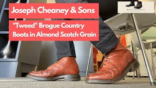 Review of the Joseph Cheaney quotTweedquot Brogue Country Boots [upl. by Eahcim]