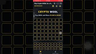 New Binance wodl 8 letters answers Share 5000 in BUSD  CRYPTO 101 binancecryptowodl [upl. by Arorua9]