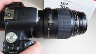 Canon EF 100mm F28 Macro USM  Quick look [upl. by Herod]