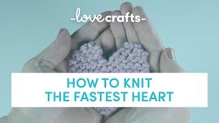 How to Knit  The Fastest Heart [upl. by Rowney]