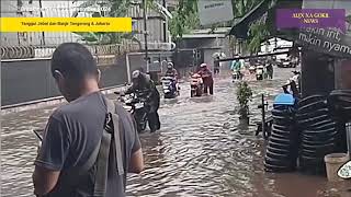 TANGGUL TANGERANG JEBOL BARU SAJA BANJIR DAHSYAT KOTA TANGSEL HARI INI 23112024BANJIR TANGSEL [upl. by Ardnajela]