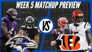 RAVENS VS BENGALS PREVIEW [upl. by Ailaham]