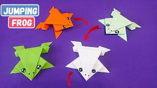 Лягуха попрыгуха Origami jumping paper frog [upl. by Kere90]