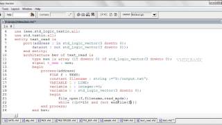 VHDL BASIC Tutorial  Read a data from File ROM [upl. by Josler]