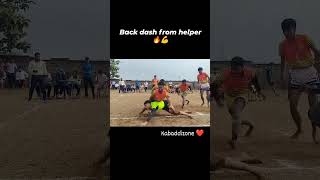 Back dash from helper 🔥💪 kabaddi kabaddizone kabaddiskill [upl. by Nahpets]