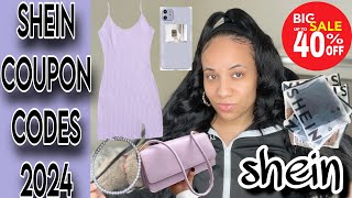 SHEIN COUPON CODES  40 OFF DISCOUNT CODES  FLASH SALE USE IT OR LOSE IT ‼️ [upl. by Ecirtnas]