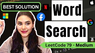 Word Search  LeetCode 79  Python BACKTRACKING [upl. by Priestley]