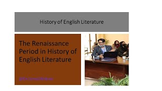 The Renaissance Period in History of English Literature [upl. by Dorothea983]