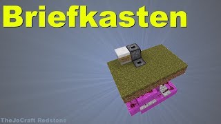 Redstone BRIEFKASTEN  Tutorial [upl. by Normak]