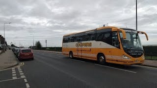 Coopers Tours Killamarsh amp Grimsby Irizar Century R700 JCSCleethorpes seafront bus cleethorpes [upl. by Maon]