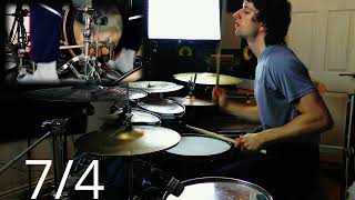 Double Pedal vs 16 Time Signature Changes [upl. by Yuk]