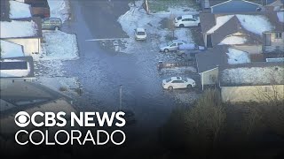 Severe storms cause flooding in northeastern Colorado hail piles up on Greeley streets [upl. by Bixler489]