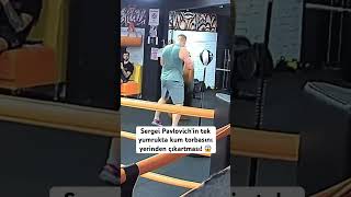 Sergei Pavlovich’in tek yumrukta kum torbasını yerinden çıkartması 😱 [upl. by Pas]