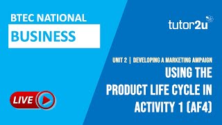 How to Use the Product Life Cycle in BTEC Business Unit 2 [upl. by Jillane]