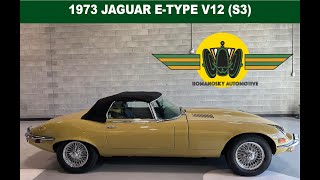 1973 JAGUAR E TYPE SERIES 3 V12 OTS Greensand on Olive [upl. by Eidnam]