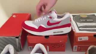 ShoeZeum Fifteen Shades Of Red Air Max 1s For Nike Air Max Day [upl. by Gromme]