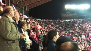 himno del Sevilla e himno de la Champions previo al Sevilla  Juventus [upl. by Bridges]