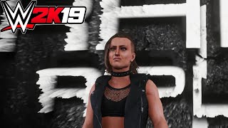 WWE 2K19  Rhea Ripley Entrance Signature Finisher w Titantron [upl. by Aihtiekal751]