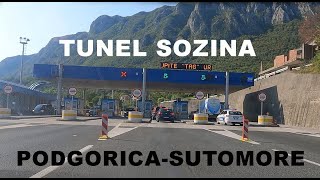 Crna Gora Tunel Sozina 4189 m povezuje Podgoricu i Sutomore [upl. by Uund]