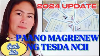 REQUIREMENTS FOR RENEWAL OF TESDA NATIONAL CERTIFICATE NC [upl. by Annmarie]