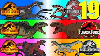 Jurassic WorldPast vs Jurassic WorldDominion [upl. by Eilis]