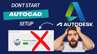 Autodesk AutoCAD installation not starting dont start autocad setup [upl. by Ainoyek]