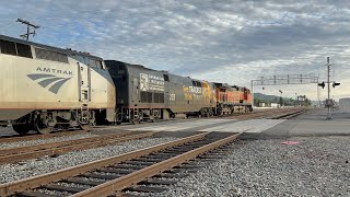 13124 Railfanning at Highgrove CA for 2h [upl. by Netsruk]