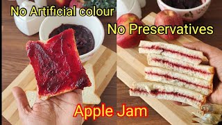 Healthy Apple Jam Recipe  No Artificial Colour Sugar amp Preservatives  Homemade Jam  Homemade Jam [upl. by Ahsertal825]