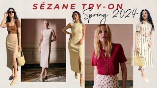 Sézane Try on Haul and Review  Aprile in Italia Collection Keep or Return  Spring 2024 [upl. by Nylrats]