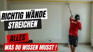 WÄNDE easy SELBER streichen 🤙🏼 ⎜Anleitung [upl. by Faires942]