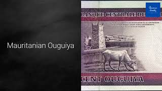 Correct Pronunciation Of Mauritanias Currency  Mauritanian Ouguiya  2020 [upl. by Eralcyram]