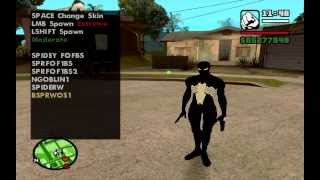 spider man pack gta sa [upl. by Yorztif]