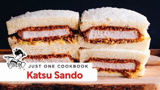 How to Make Katsu Sando Recipe カツサンドの作り方 レシピ [upl. by Rozina]