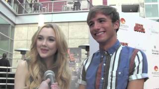 Victory Van Tuyl and Lucas Cruikshank Interview at Nicky Deuce Premiere [upl. by Hittel264]