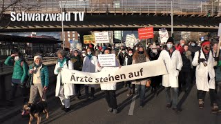 🚨😷 CDemo Freiburg quotÄrzte stehen aufquot und zeigen Gesicht quotDer Widerspruch wird immer größerquot [upl. by Anomis]