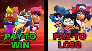 todas actualmente las skins pay to win y lose en brawl stars [upl. by Ettevey908]