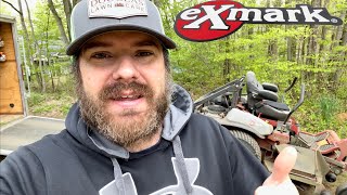 How to replace DRIVE BELT on exmark lazer z [upl. by Bridwell]