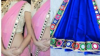 Saree making at home with beautiful border easy step by step tutorial [upl. by Mayberry481]