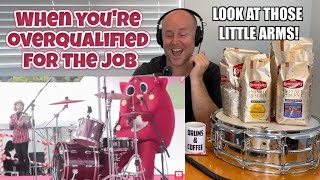 Drum Teacher Reacts Drummer Smashed by Cross  Worship Fail  When youre overqualified for the job [upl. by Naot]