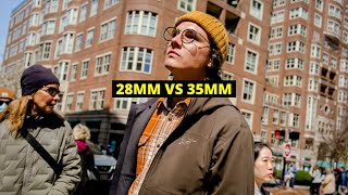 28mm vs 35mm for Street Photography [upl. by Nooj]