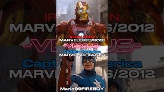 IRON MAN MARVELERES2012 🆚 CATION AMERICA MARVELVERES2012 avengers edit [upl. by Aramat579]