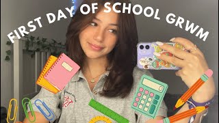 grwm SCHOOL MORNING ROUTINE 🕔 My First Day of High School [upl. by Ark]