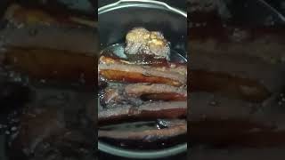 Air fryer marinated pork ribs cooking shorts trending [upl. by Norrab]