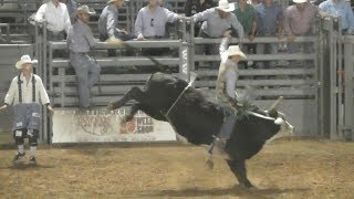 Bull Riding  2018 Will Rogers Range Riders Rodeo  Thursday [upl. by Ettelorahc876]