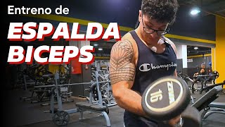 27 Entreno de ESPALDA BICEPS  Cómo crecer mis brazos [upl. by Bocyaj208]