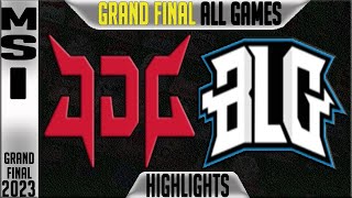 JDG vs BLG Highlights ALL GAMES  MSI 2023 GRAND FINAL Day 12  JDG Esports vs Bilibili [upl. by Edwina]